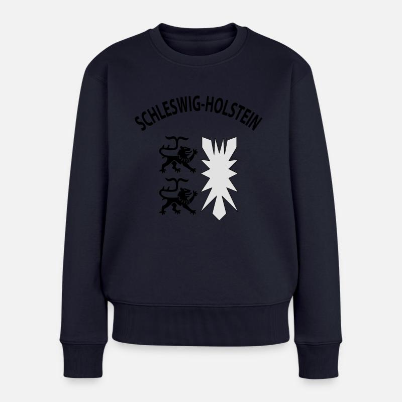 Schleswig-Holstein - Frauen Premium Bio Pullover - Navy