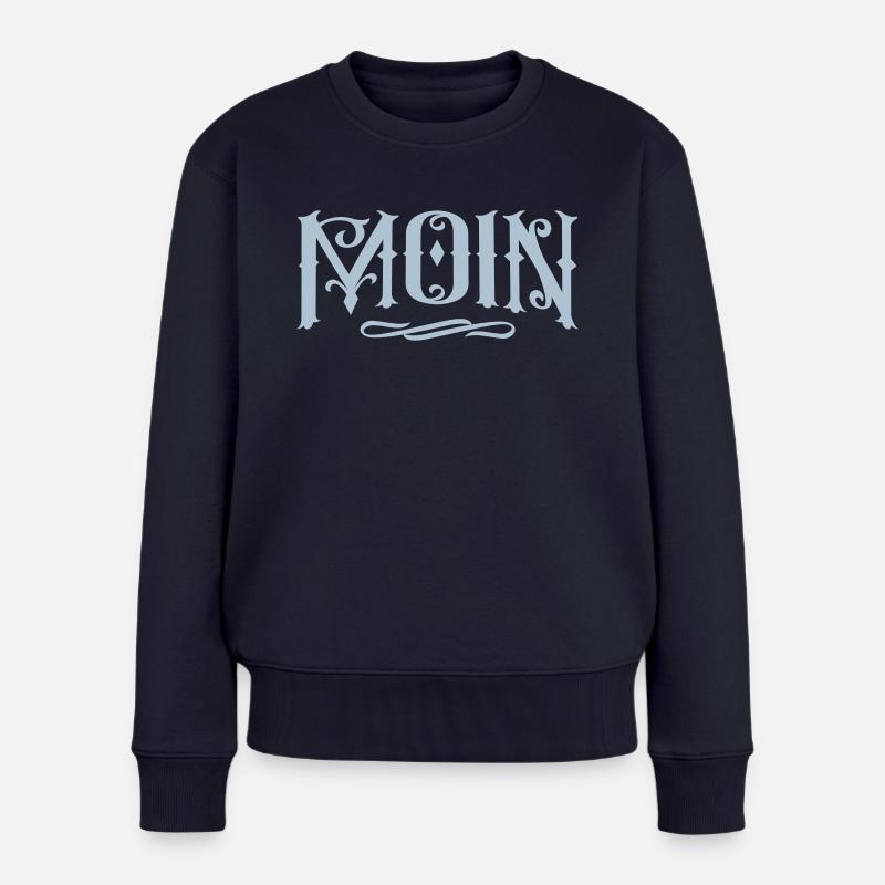 moin - Frauen Premium Bio Pullover - Navy