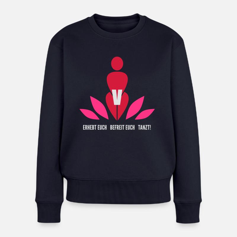 One Billion Rising - Logo - Frauen Premium Bio Pullover - Navy