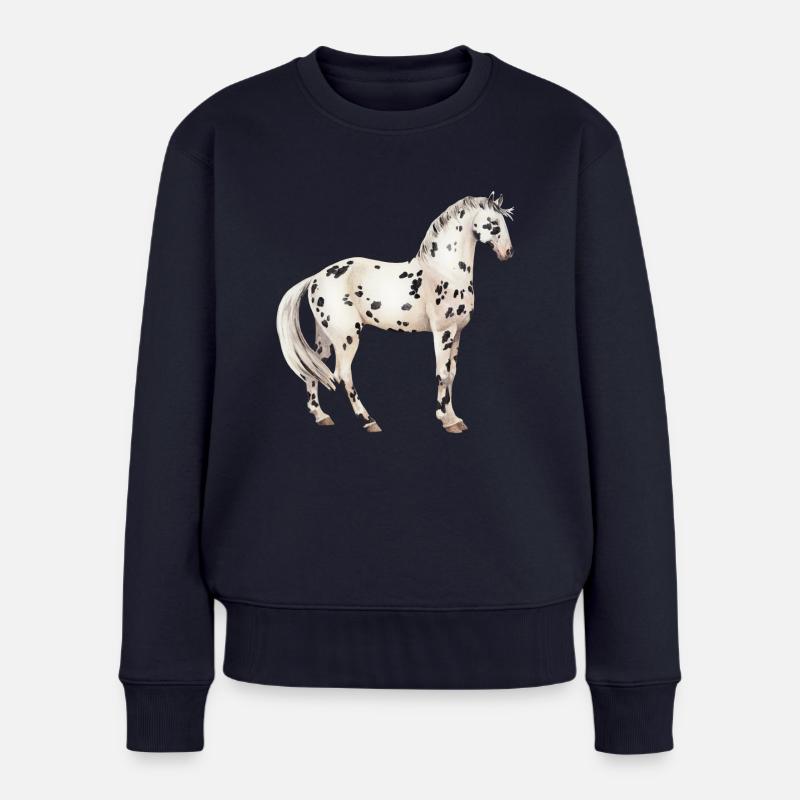 Knabstrupper - Frauen Premium Bio Pullover - Navy