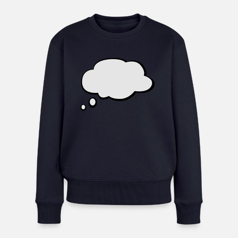 Textballoon - Pull Premium bio Femme - bleu marine