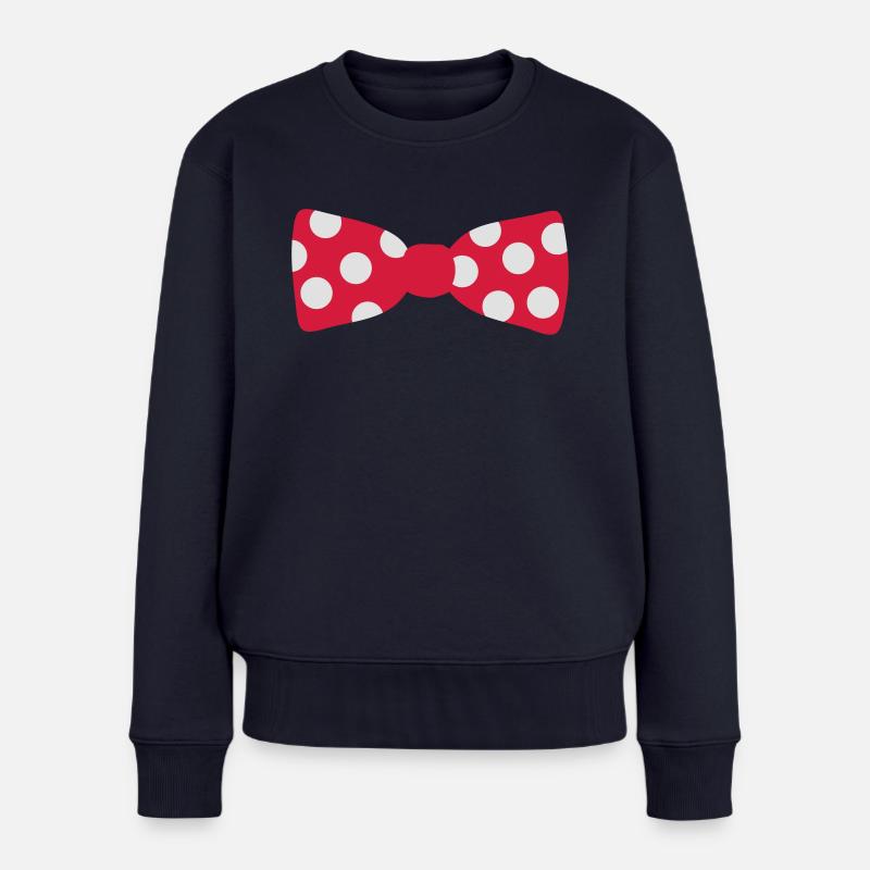 Nœud papillon - Pull Premium bio Femme - bleu marine