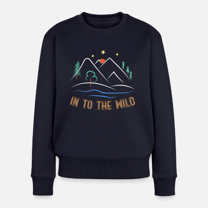 Outdoor - Frauen Premium Bio Pullover - Navy