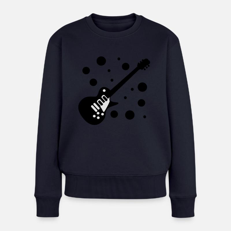 Guitare-a-moi - Pull Premium bio Femme - bleu marine