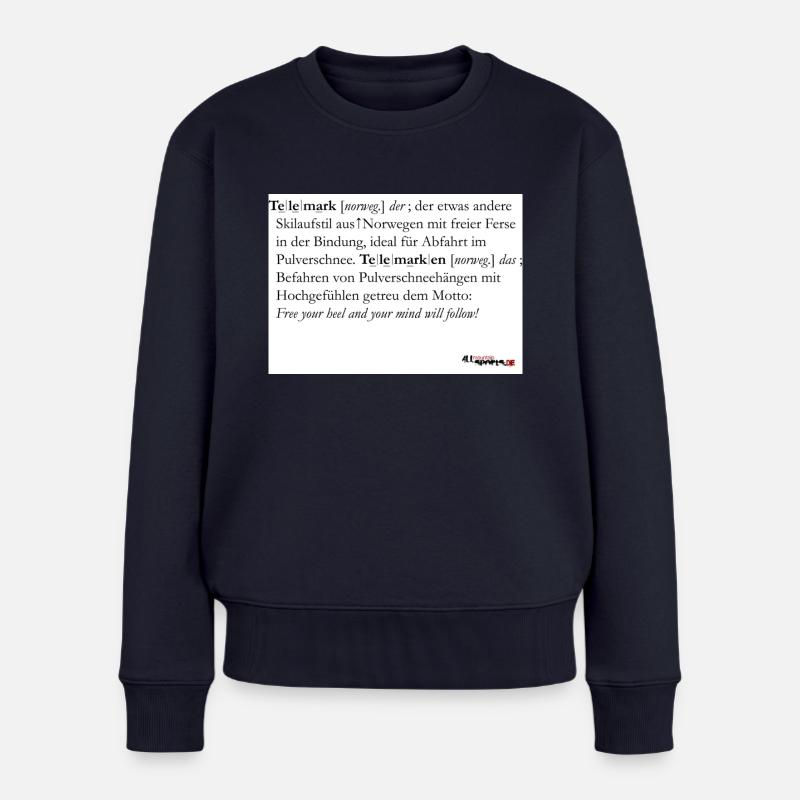Telemark - die Definition - Frauen Premium Bio Pullover - Navy