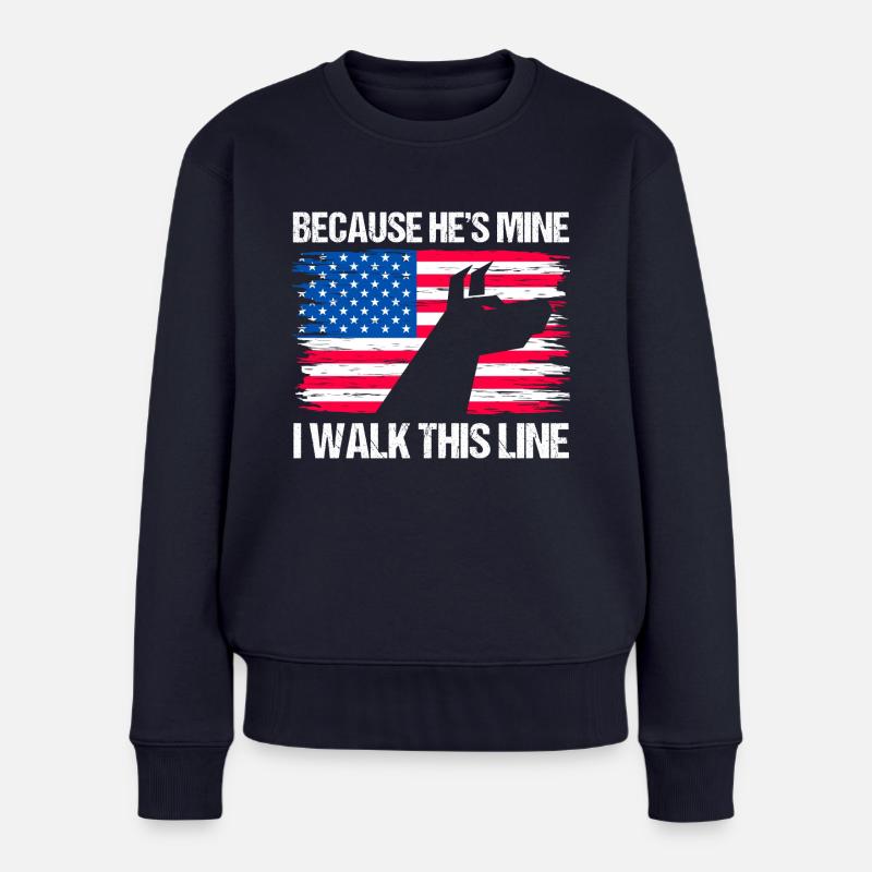 Deutscher Schäferhund Polizeihund Polizei Hund - Frauen Premium Bio Pullover - Navy