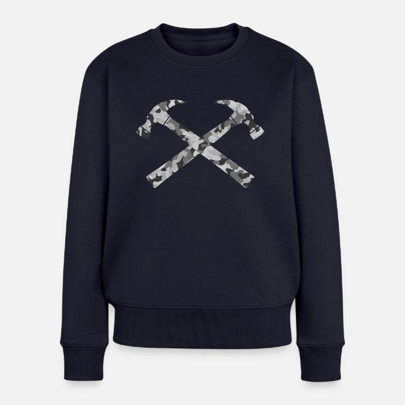 Hammer - Frauen Premium Bio Pullover - Navy