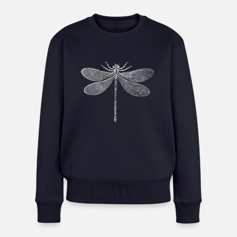 Libelle - Frauen Premium Bio Pullover - Navy