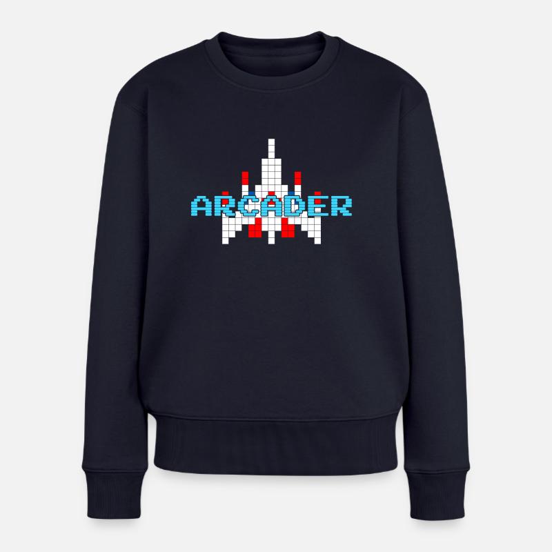 ARCADER - Frauen Premium Bio Pullover - Navy