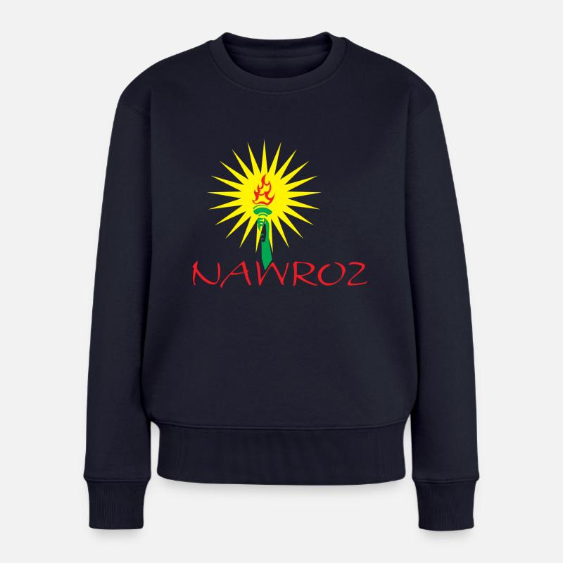 Nawroz 0002 - Frauen Premium Bio Pullover - Navy