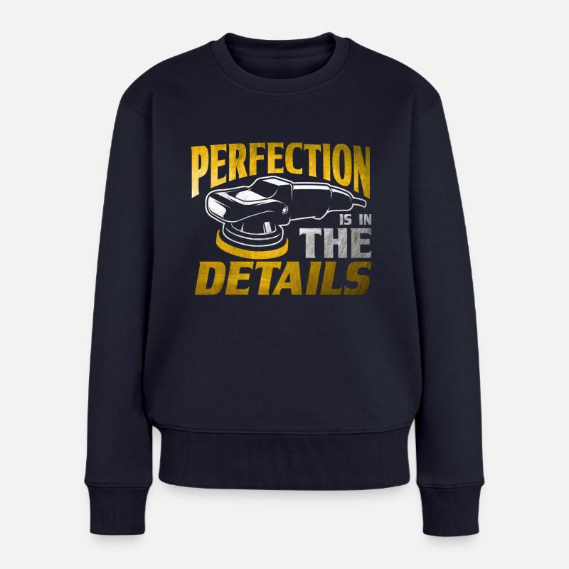 Autoaufbereiter Professionelle Autopflege Geschenk - Frauen Premium Bio Pullover - Navy
