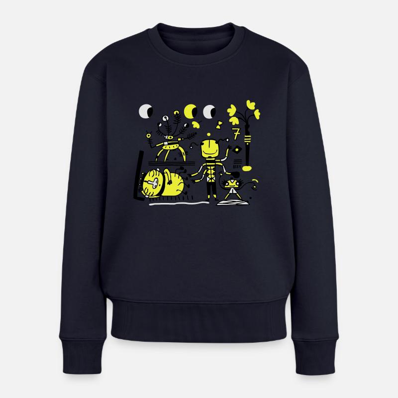 univers - Pull Premium bio Femme - bleu marine