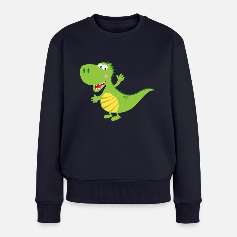 drache - Frauen Premium Bio Pullover - Navy