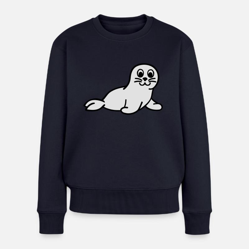Robbe - Frauen Premium Bio Pullover - Navy