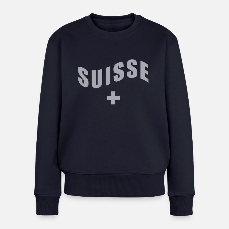 Suisse - Suisse - Suisse - Pull Premium bio Femme - bleu marine