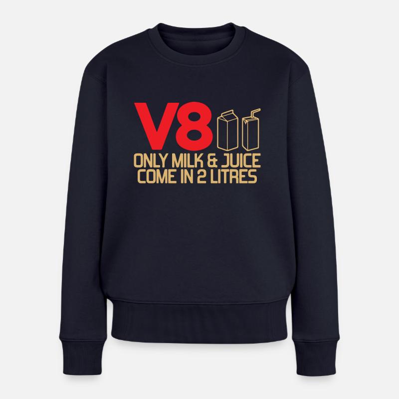 Course automobile - Pull Premium bio Femme - bleu marine