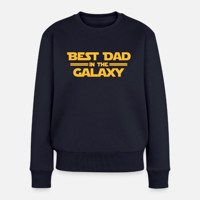 Best Dad in the Galaxy - Frauen Premium Bio Pullover - Navy