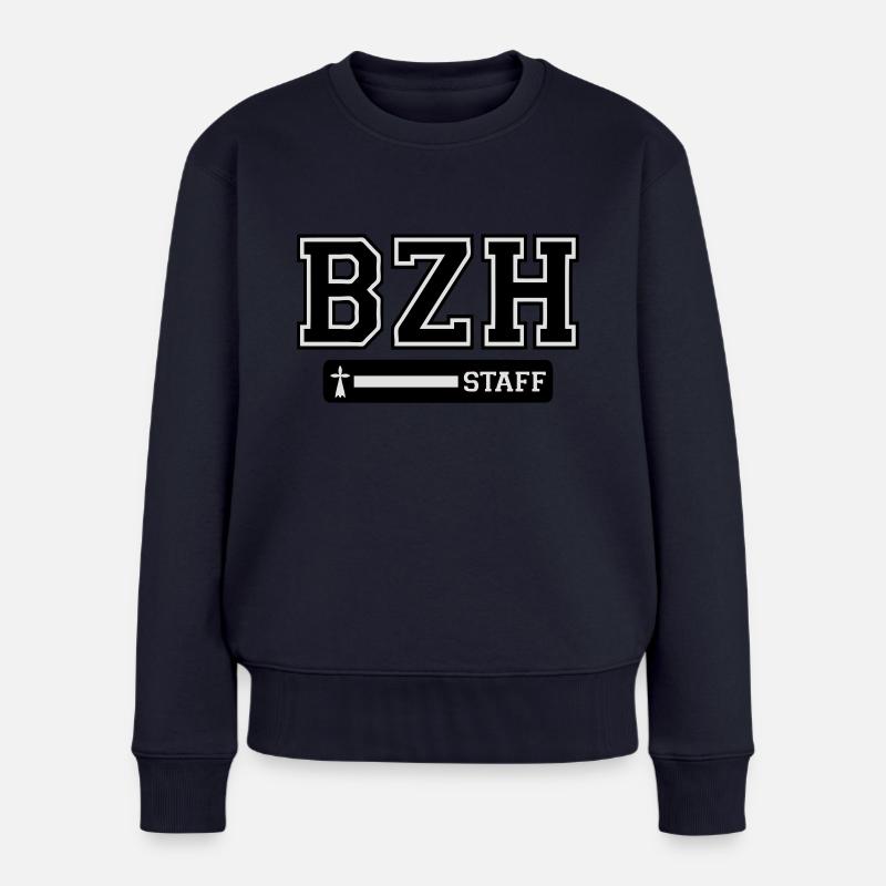 breizh Personal-Logo - Frauen Premium Bio Pullover - Navy