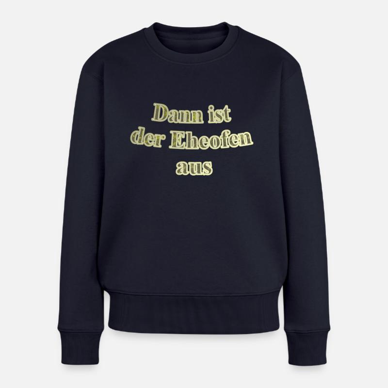 Eheofen aus - Frauen Premium Bio Pullover - Navy