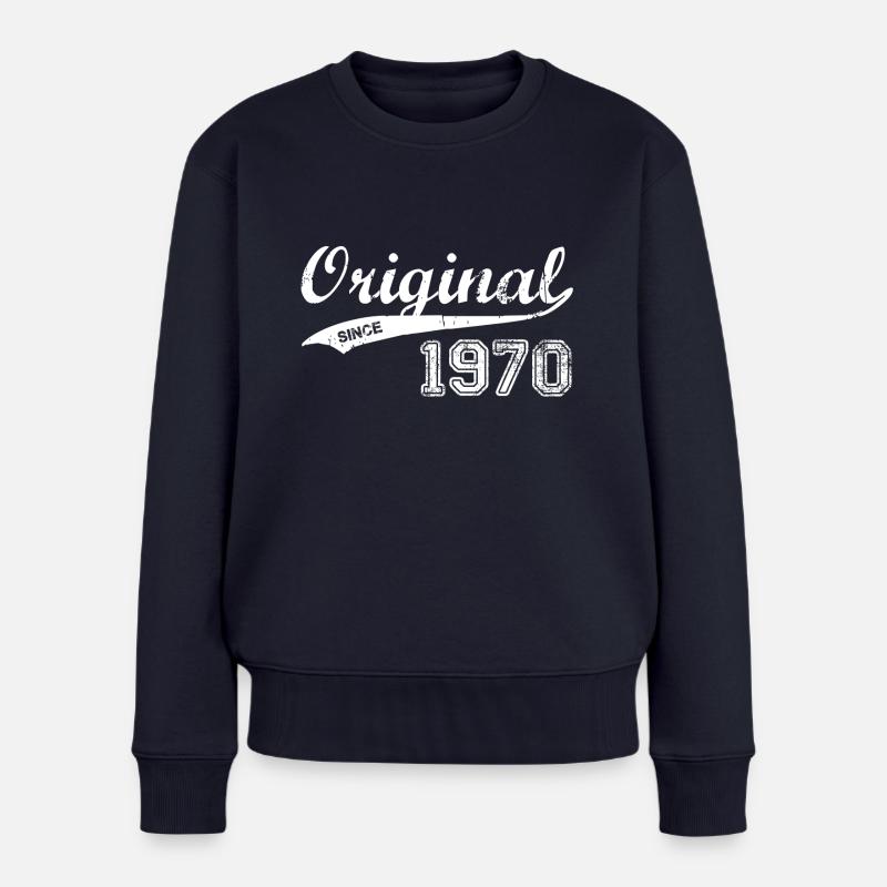 1970 - Frauen Premium Bio Pullover - Navy