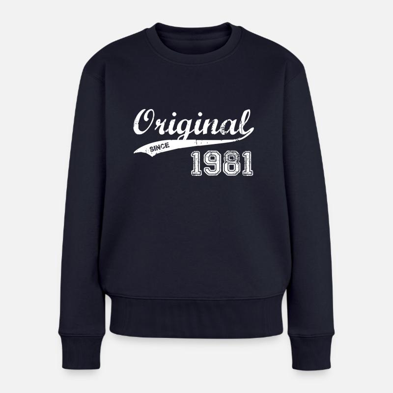 1981 - Frauen Premium Bio Pullover - Navy