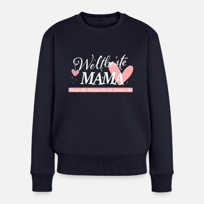 Beste Mama - Frauen Premium Bio Pullover - Navy