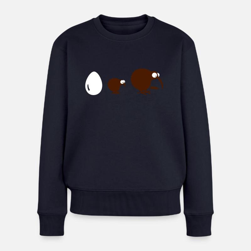 Kiwilution (c) - Frauen Premium Bio Pullover - Navy