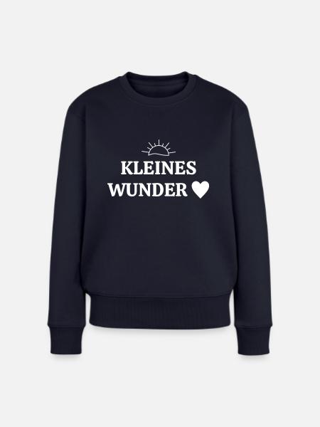 Kleines Wunder - Frauen Premium Bio Pullover - Navy