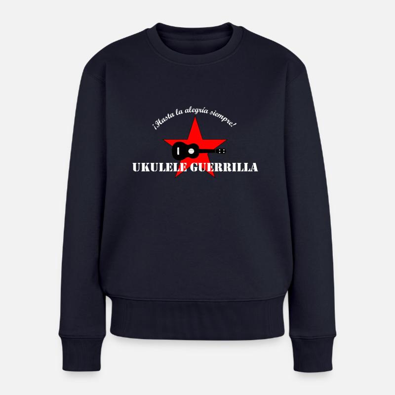 Ukulele Guerrilla - Frauen Premium Bio Pullover - Navy