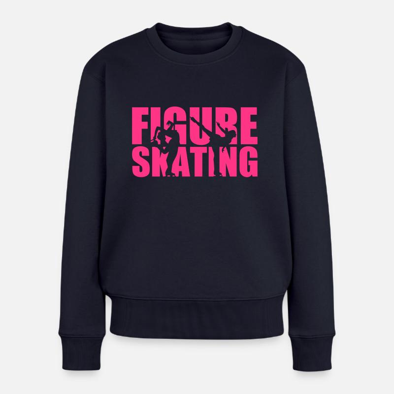 Eiskunstlauf - Frauen Premium Bio Pullover - Navy