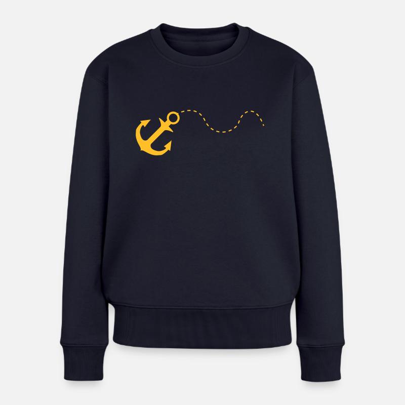 Anker - Pull Premium bio Femme - bleu marine