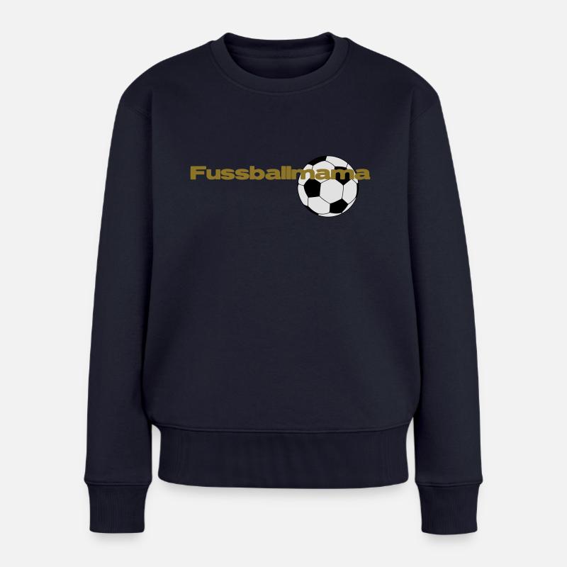 Fussballmama - Frauen Premium Bio Pullover - Navy