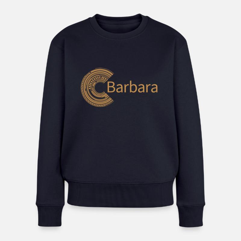 Für Barbara - Frauen Premium Bio Pullover - Navy