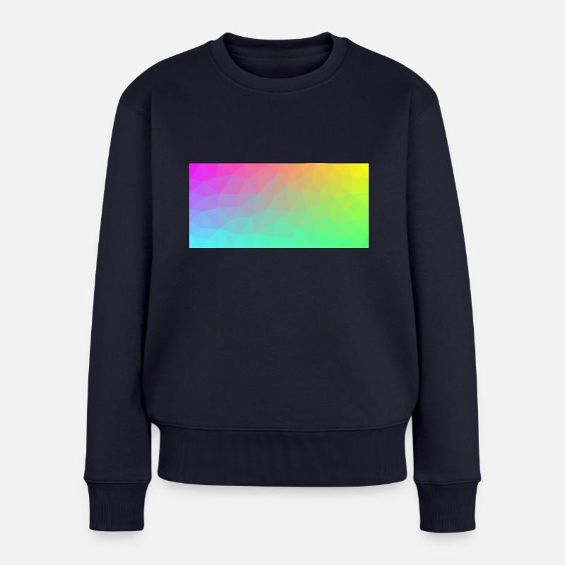 Regenbogen - Frauen Premium Bio Pullover - Navy