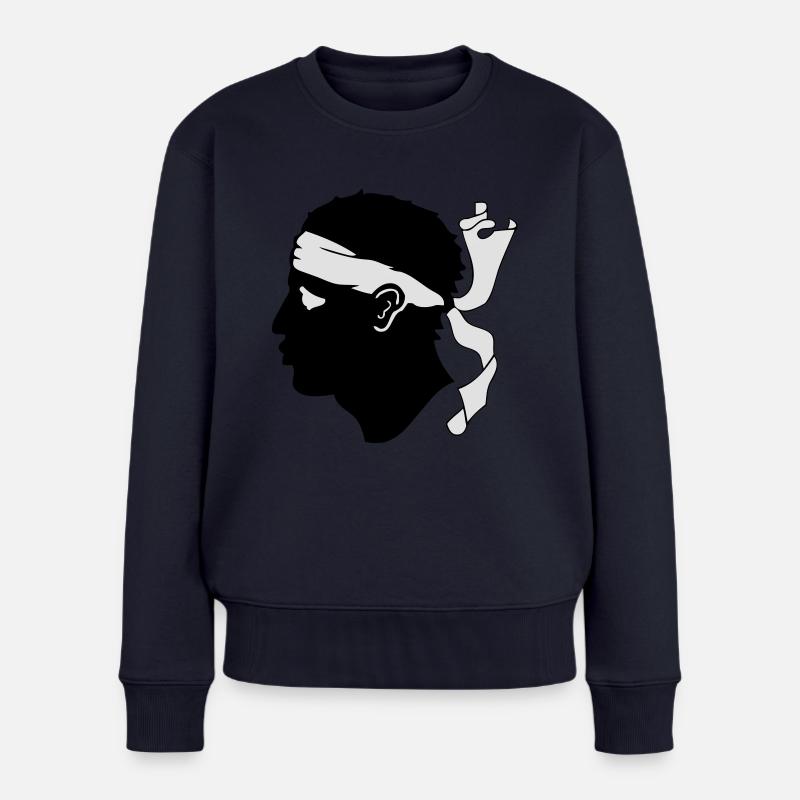 Korsika - Frauen Premium Bio Pullover - Navy