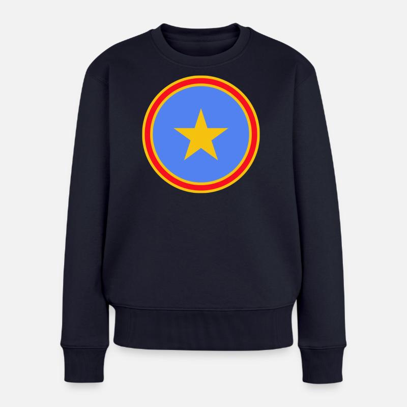COULEURS DU CONGO - Pull Premium bio Femme - bleu marine