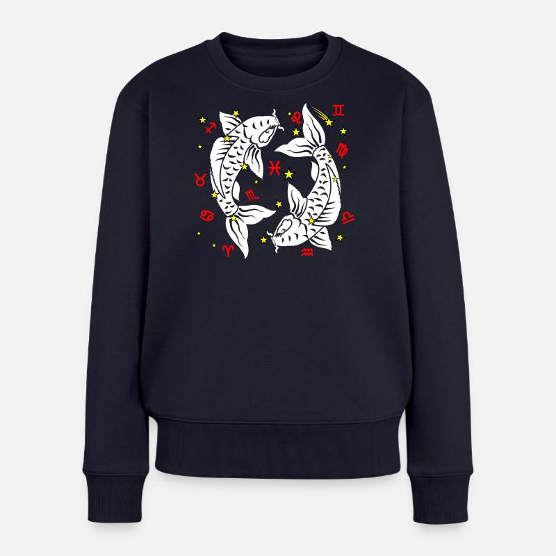 Couleur du poisson - Pull Premium bio Femme - bleu marine