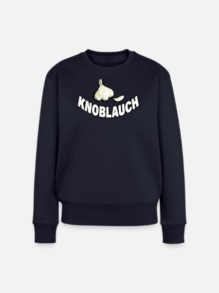 KNOBLAUCH - Frauen Premium Bio Pullover - Navy