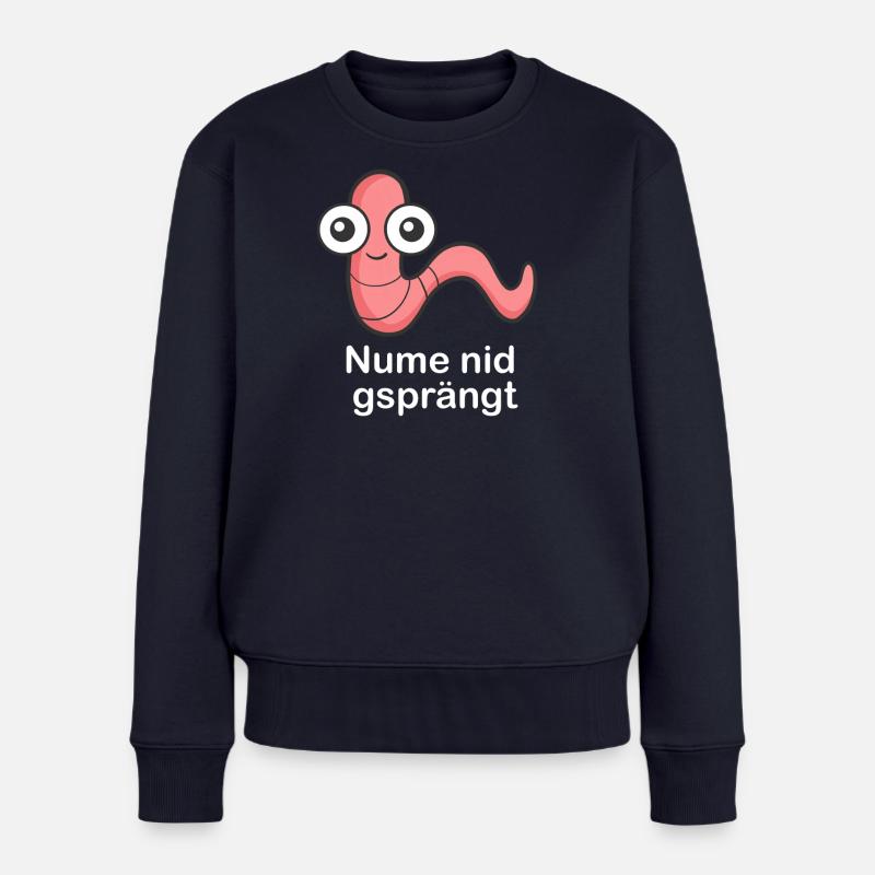 Nume nid gsprängt - Frauen Premium Bio Pullover - Navy