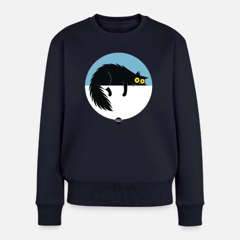 Mode de surveillance paresseuse - Pull Premium bio Femme - bleu marine