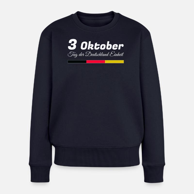 3. Oktober Einheit Farben - Frauen Premium Bio Pullover - Navy