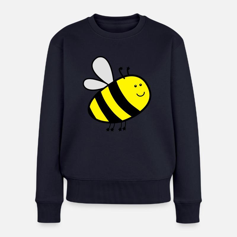 biene - Frauen Premium Bio Pullover - Navy