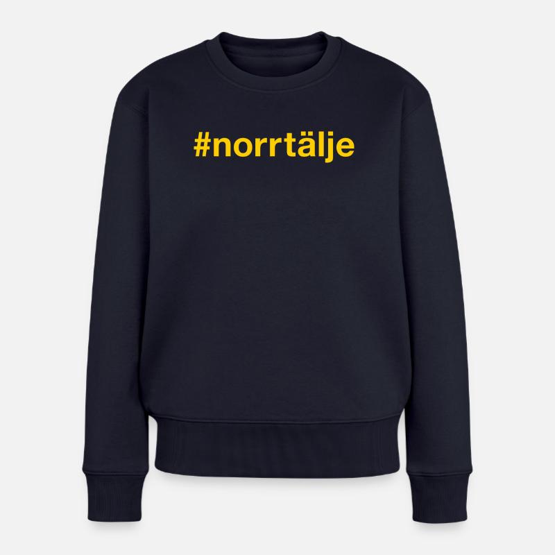Norrtälje Sverige Sweden Schweden - Frauen Premium Bio Pullover - Navy
