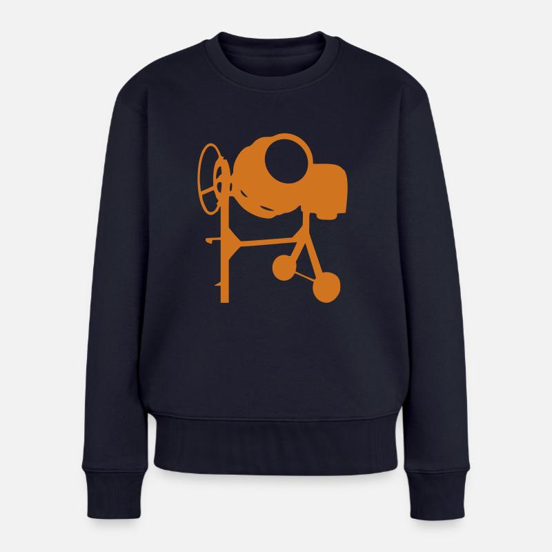 mixer - Pull Premium bio Femme - bleu marine