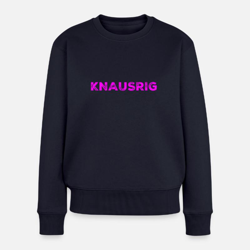 Geldgeil - Frauen Premium Bio Pullover - Navy
