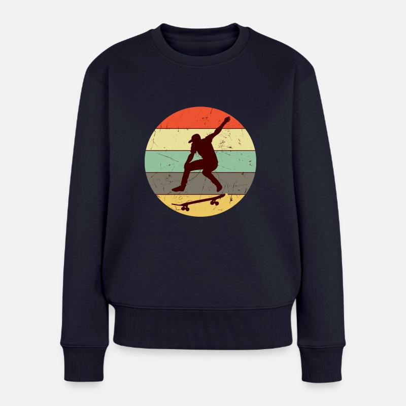 skateboarder - Pull Premium bio Femme - bleu marine