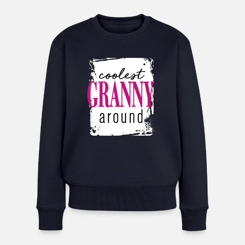 Coolest Granny - Frauen Premium Bio Pullover - Navy