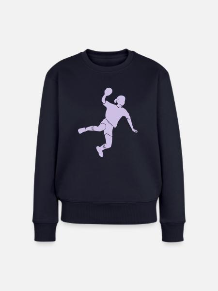 Handball Mädchen - Frauen Premium Bio Pullover - Navy