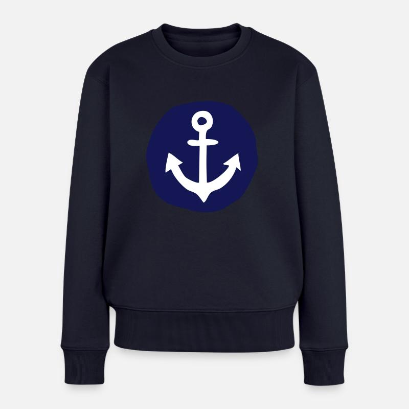 Anker - Frauen Premium Bio Pullover - Navy