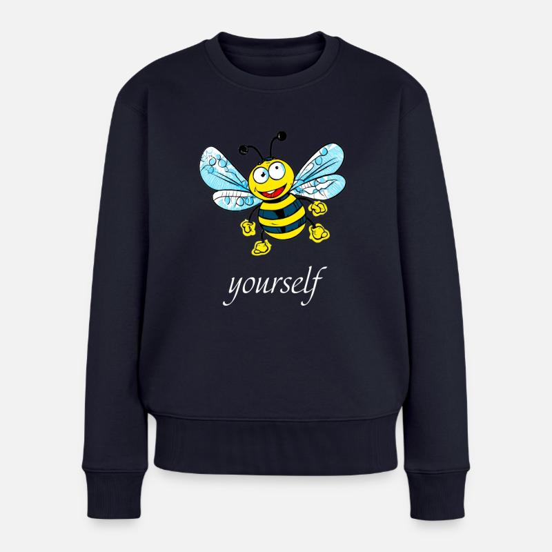 Être (e) vous-même - Pull Premium bio Femme - bleu marine